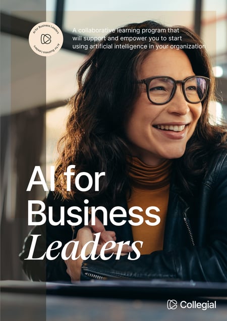 Poster of AI for business leaders program 